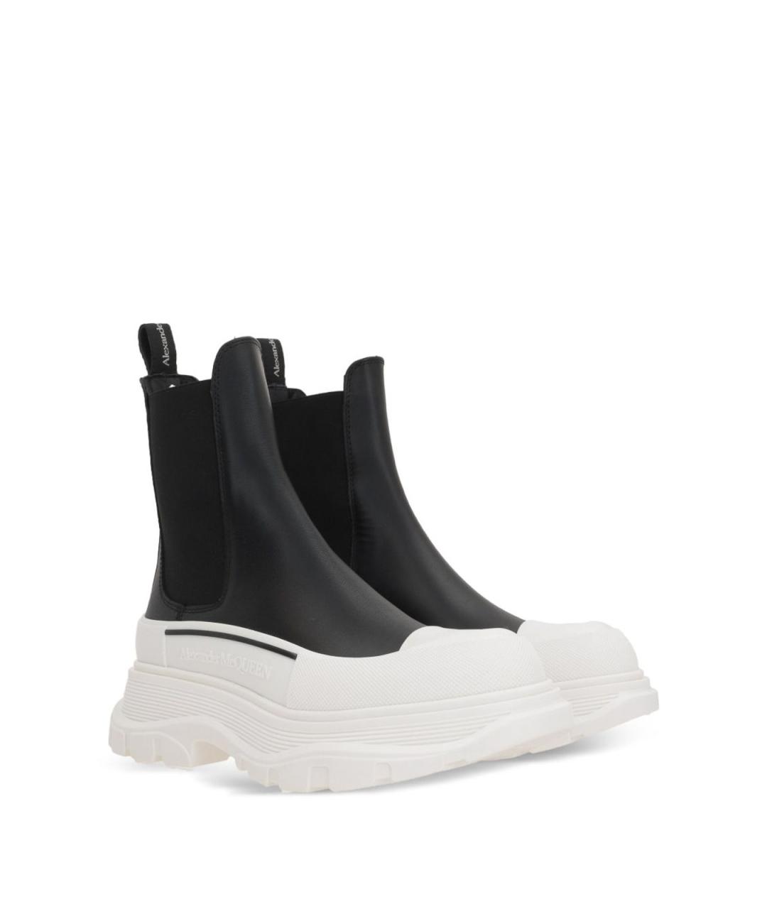 ALEXANDER MCQUEEN Черные резиновые сапоги, фото 2