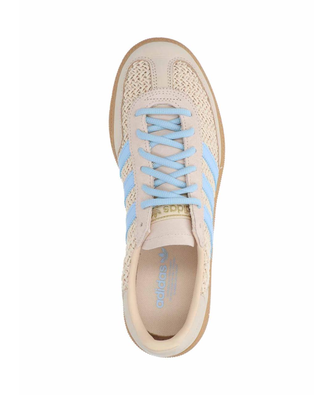 ADIDAS Бежевые кожаные низкие кроссовки / кеды, фото 5