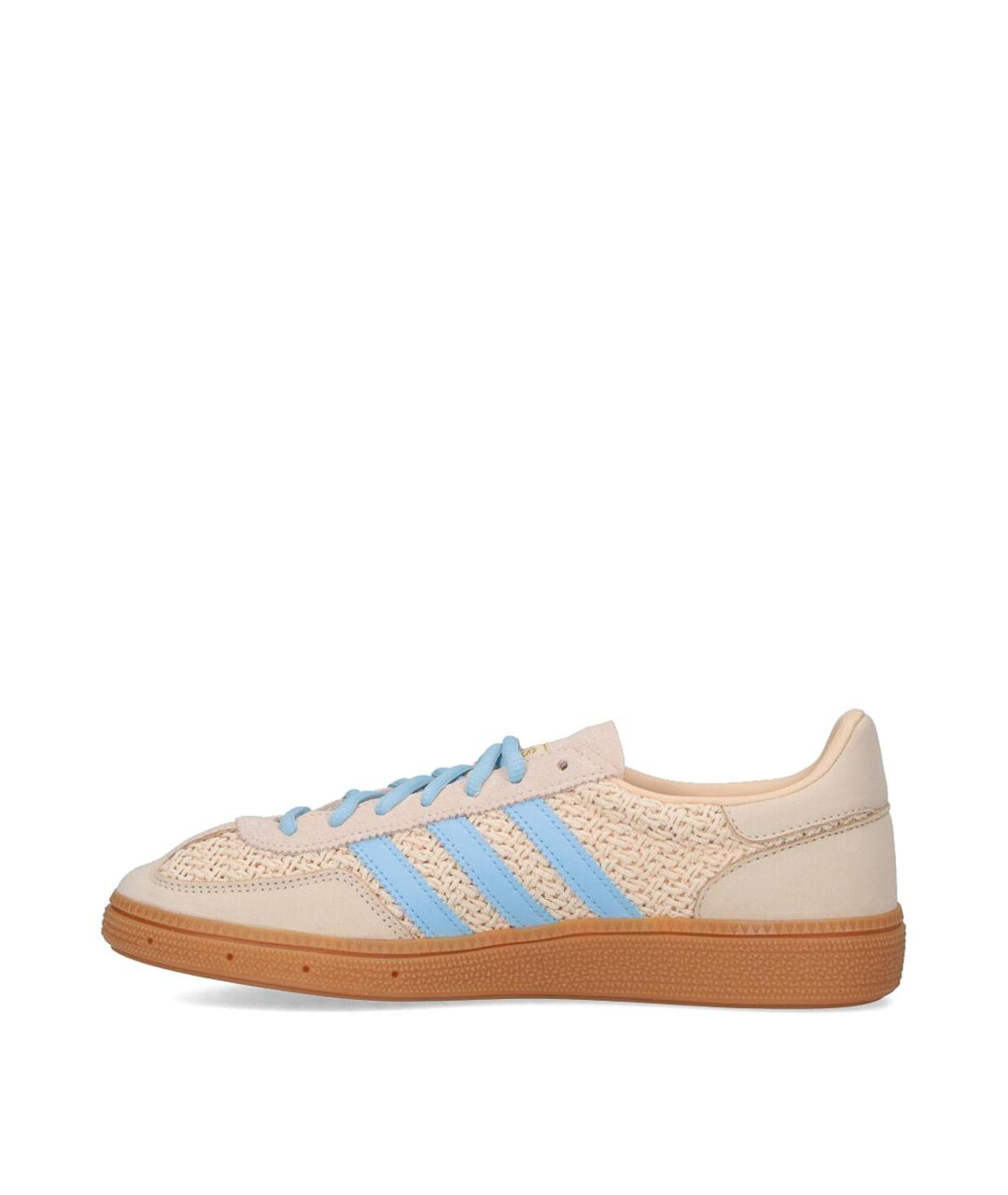 ADIDAS Бежевые кожаные низкие кроссовки / кеды, фото 3