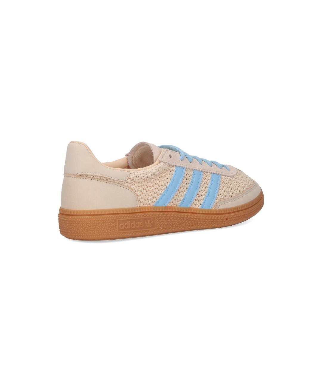 ADIDAS Бежевые кожаные низкие кроссовки / кеды, фото 4