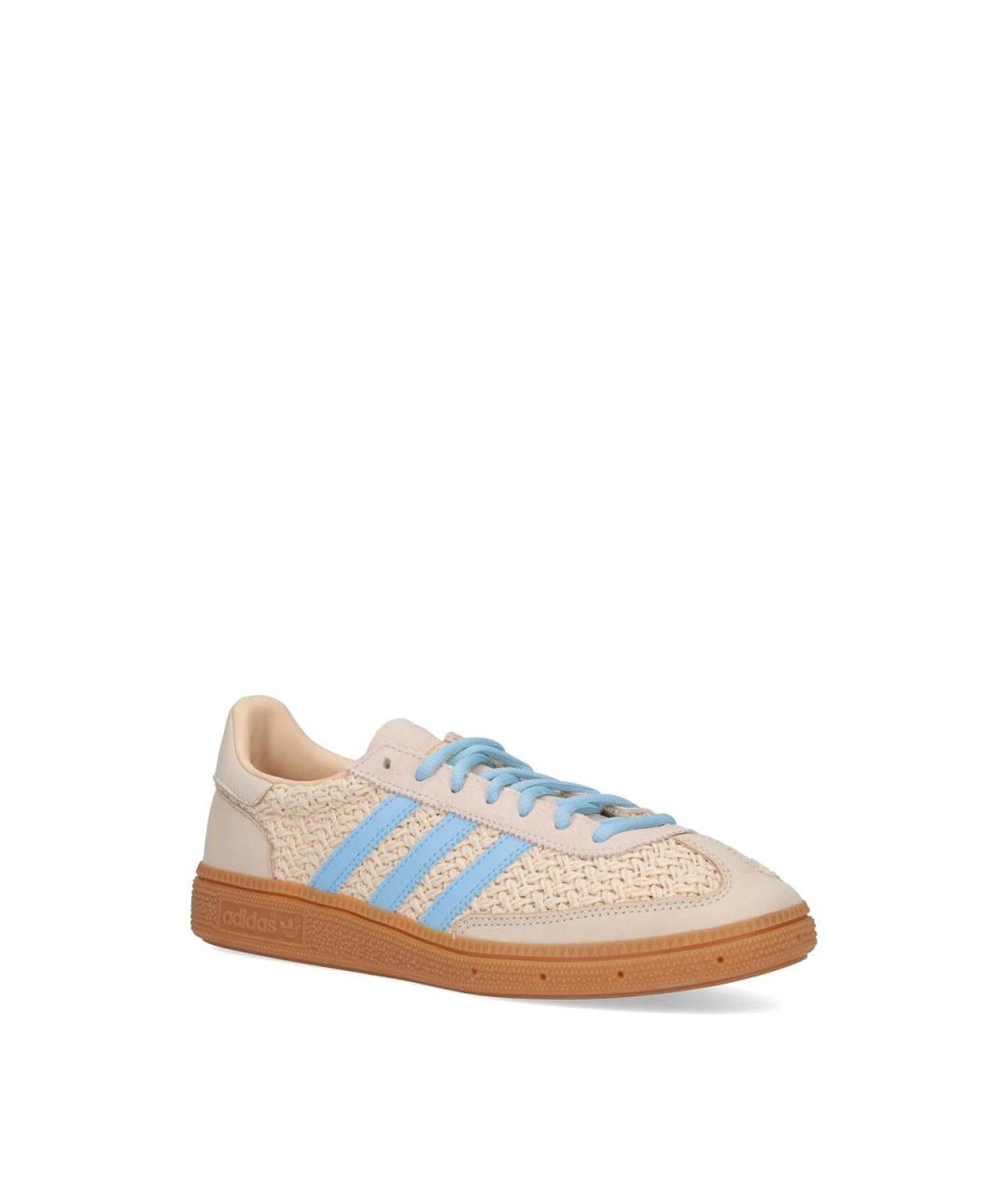 ADIDAS Бежевые кожаные низкие кроссовки / кеды, фото 2