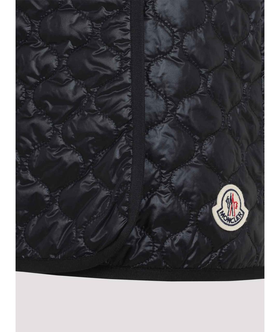 MONCLER Черная полиамидовая юбка миди, фото 3