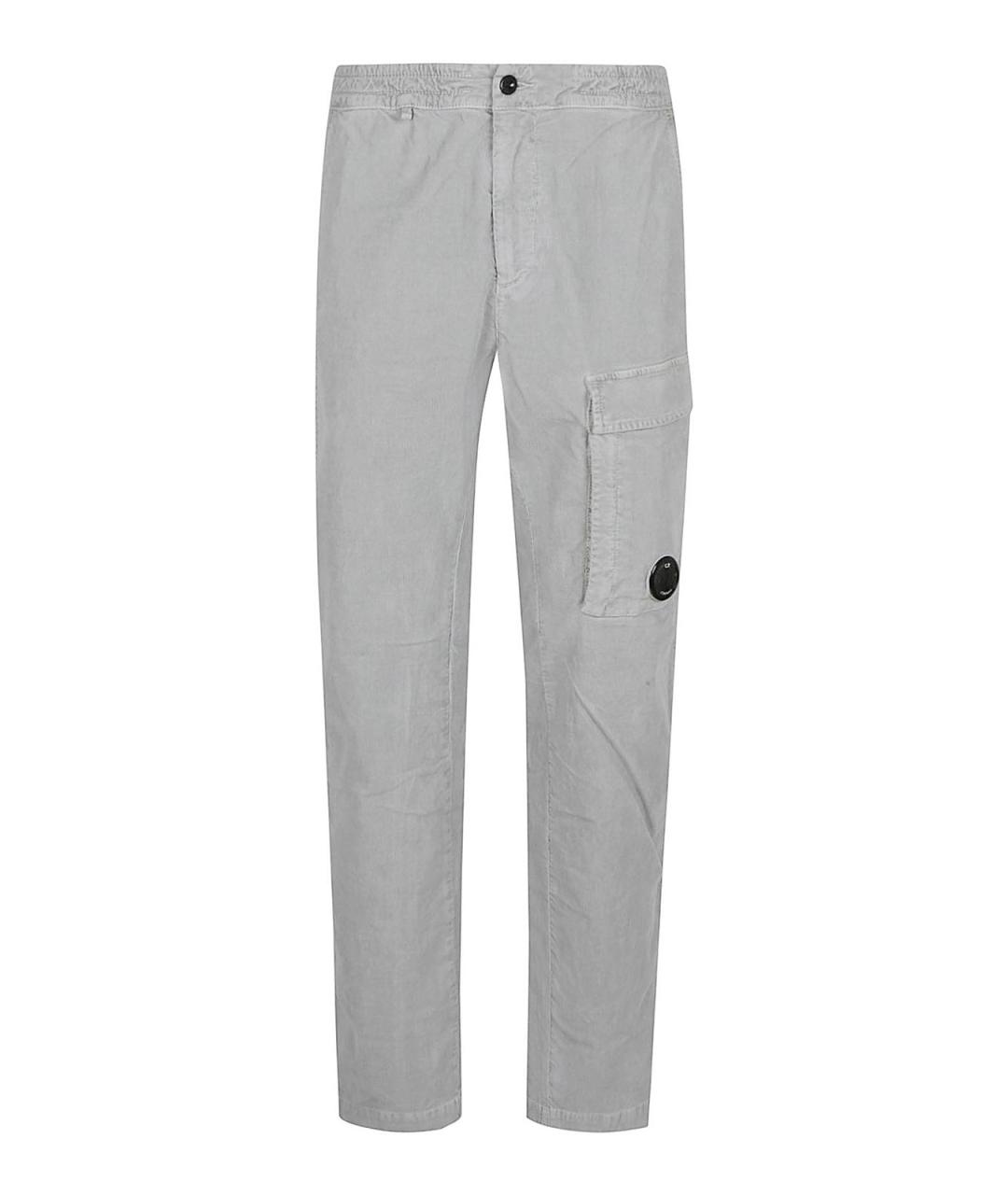 CP COMPANY Серые хлопковые повседневные брюки, фото 1