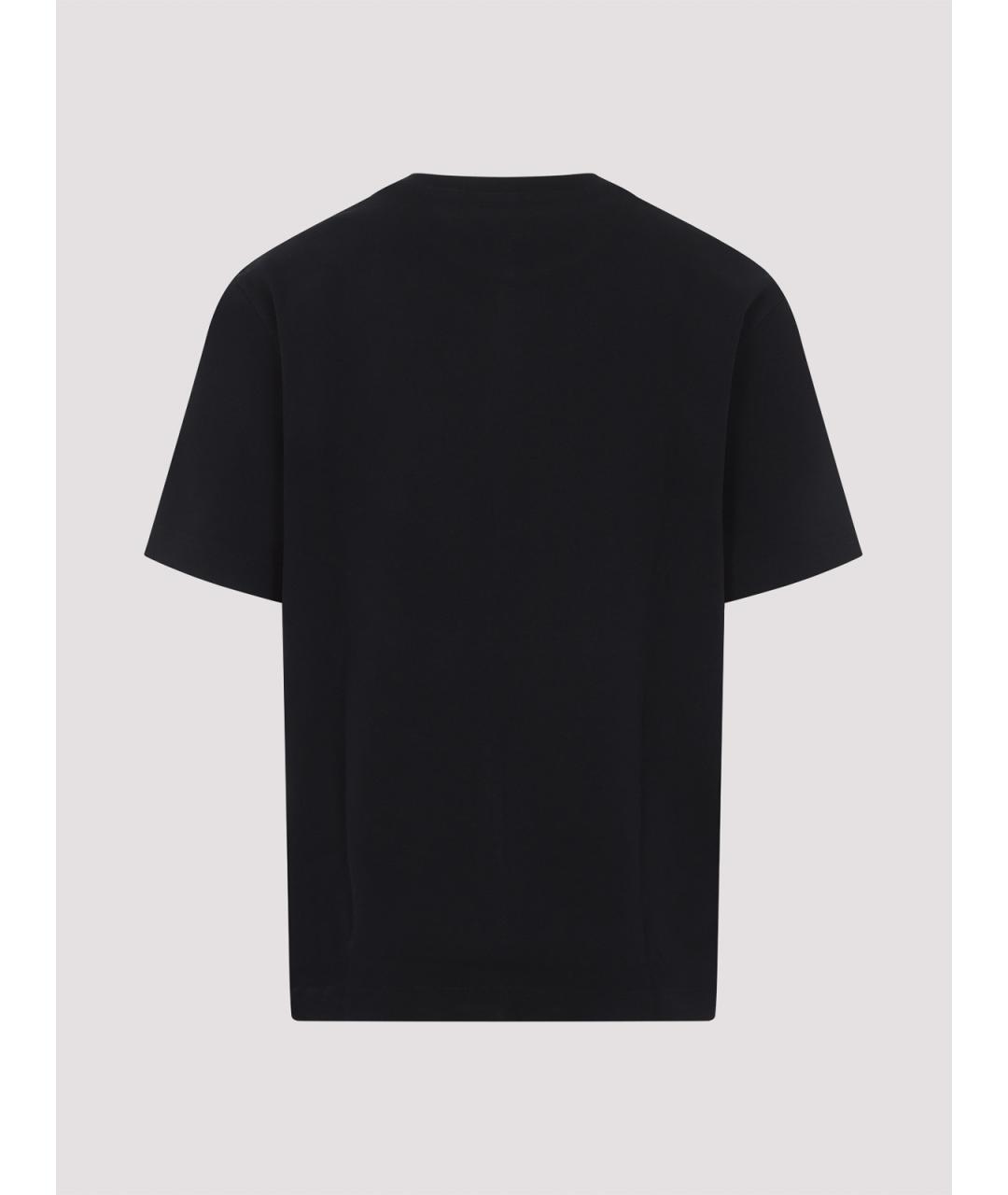 JACQUEMUS Черная хлопковая футболка, фото 2