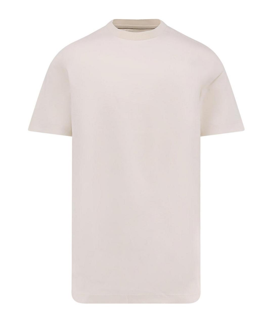 HUGO BOSS Бежевая хлопковая футболка, фото 1
