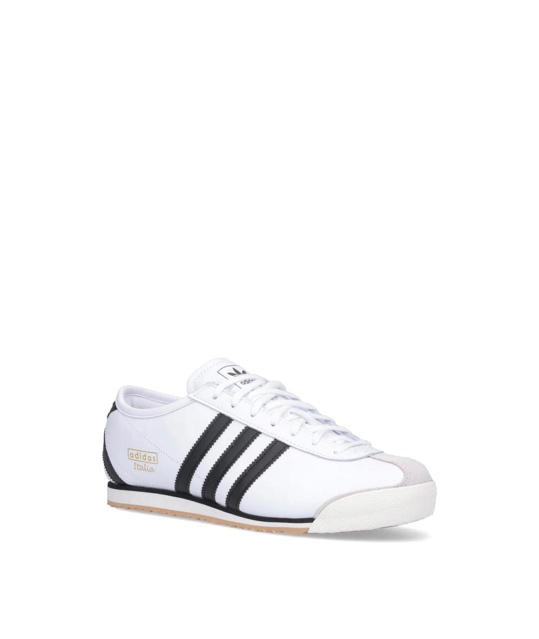 ADIDAS Белые кожаные низкие кроссовки / кеды, фото 2