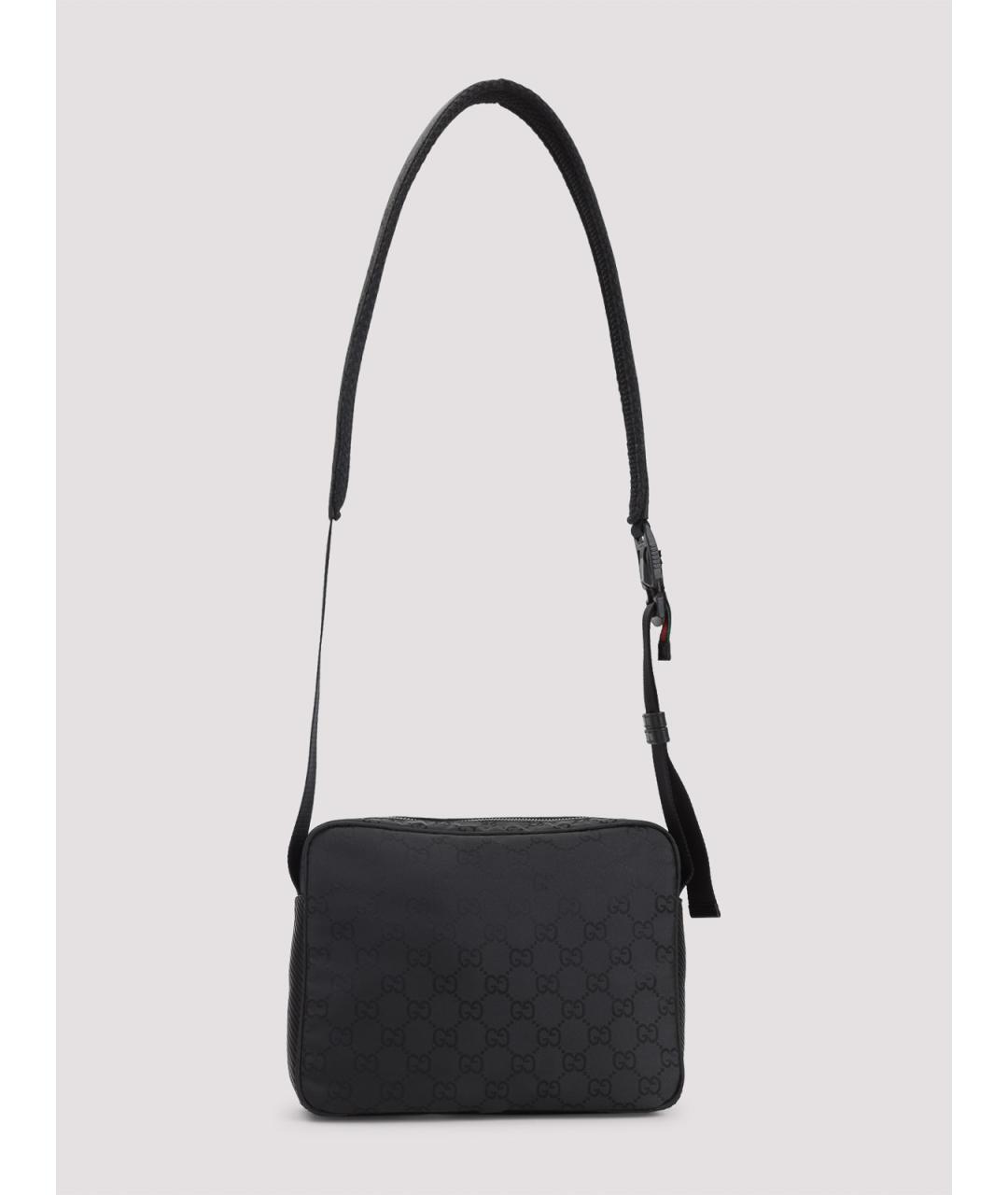 GUCCI Черная синтетическая сумка через плечо, фото 2