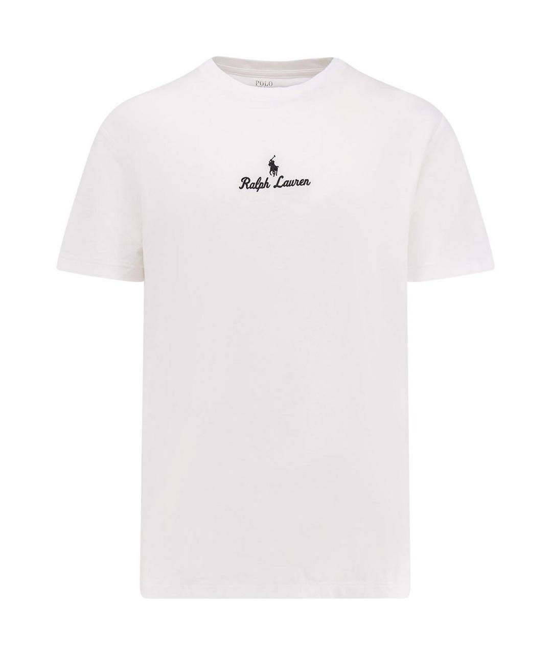 POLO RALPH LAUREN Белая хлопковая футболка, фото 1