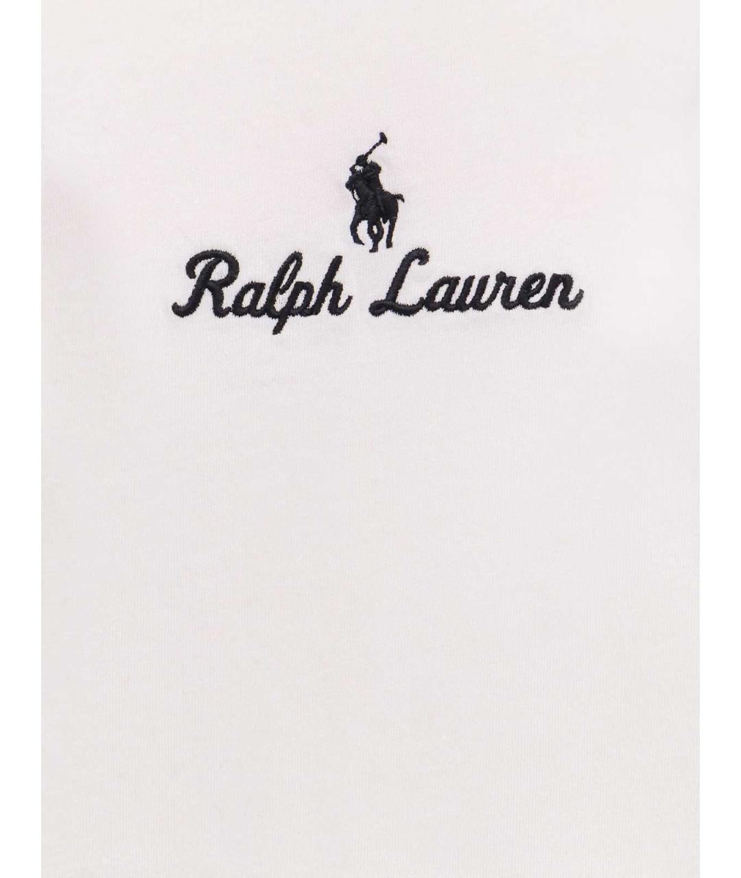 POLO RALPH LAUREN Белая хлопковая футболка, фото 3