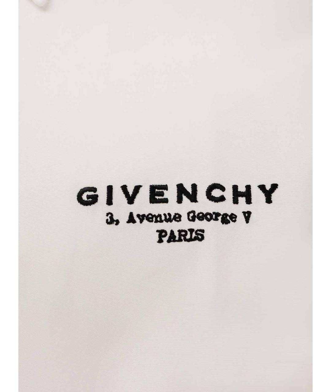 GIVENCHY Белая хлопковая классическая рубашка, фото 3