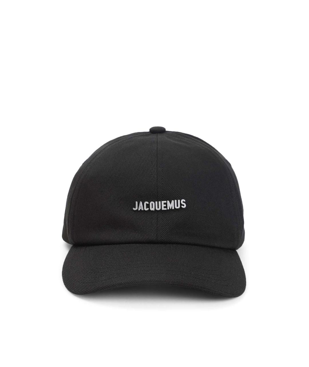JACQUEMUS Черная хлопковая кепка, фото 1