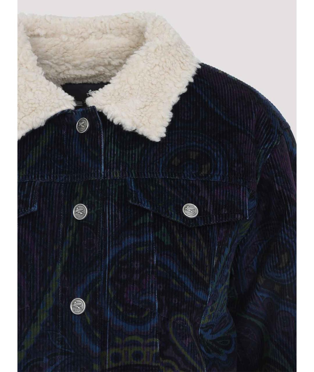 ETRO Синяя хлопковая куртка, фото 3
