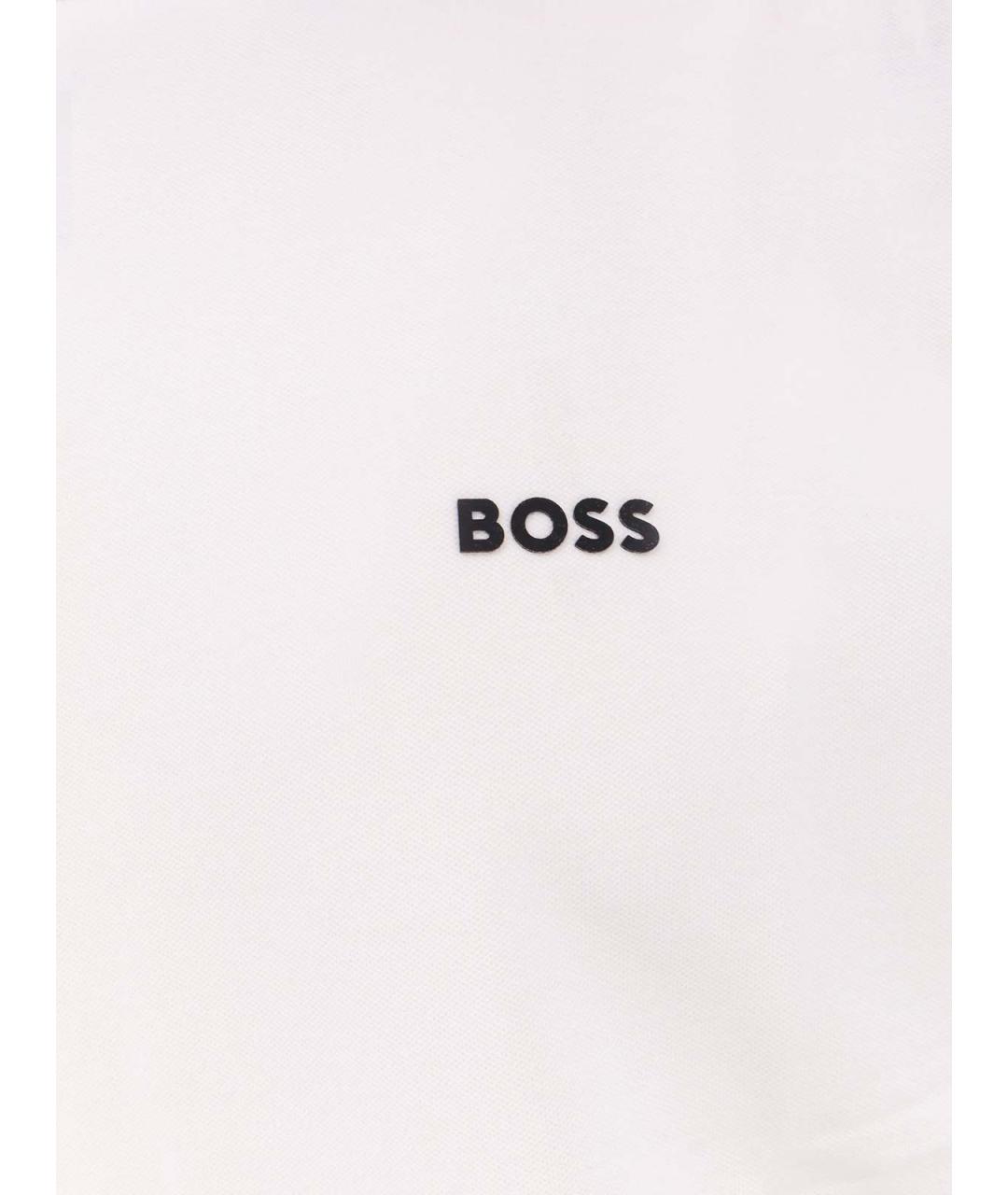 HUGO BOSS Белая хлопковая футболка, фото 3