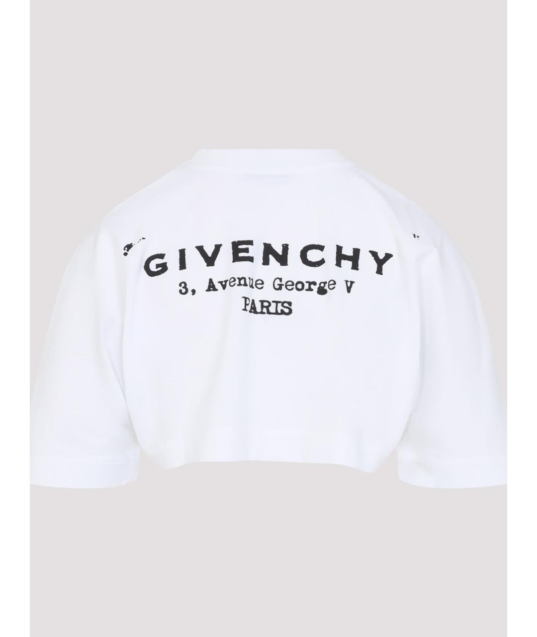 GIVENCHY Белая хлопковая футболка, фото 2