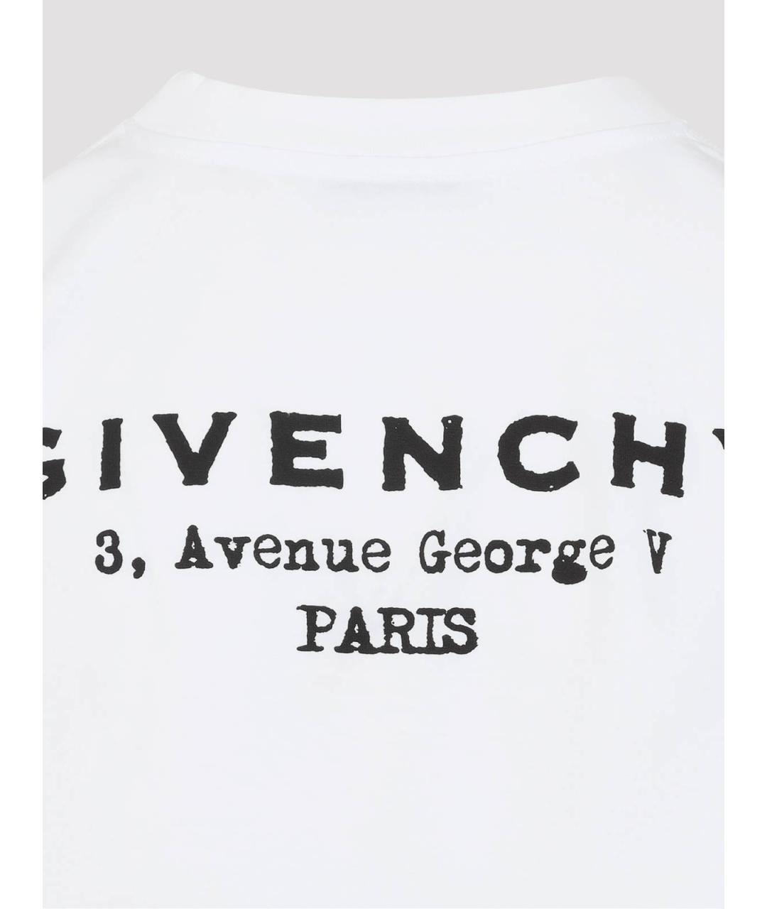 GIVENCHY Белая хлопковая футболка, фото 3