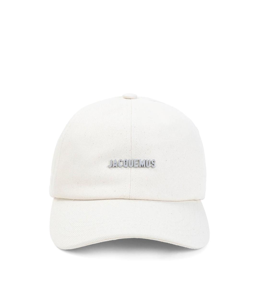 JACQUEMUS Белая хлопковая кепка, фото 1