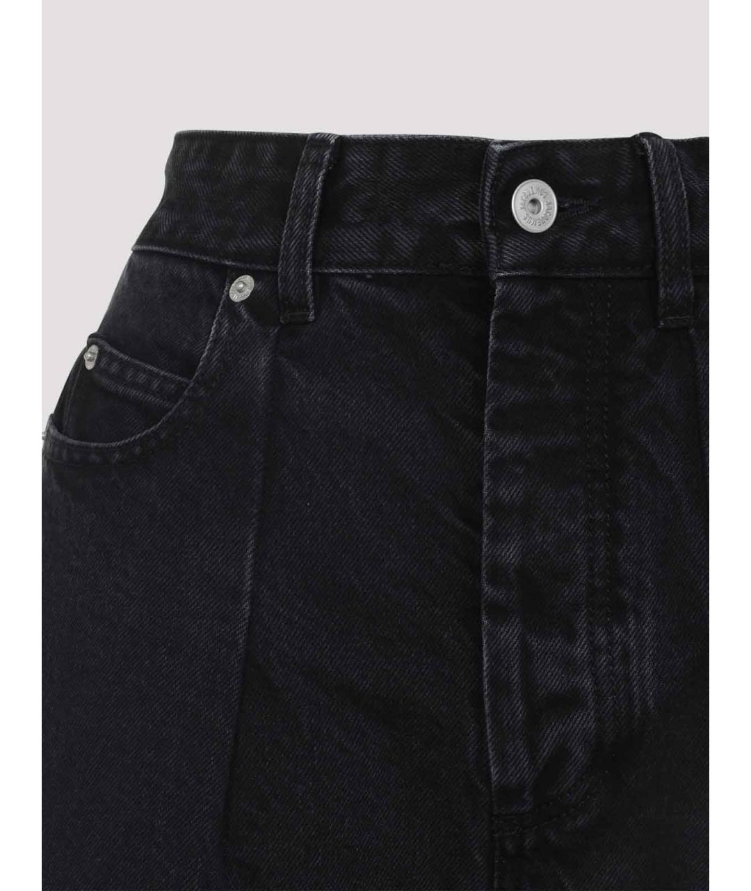 JACQUEMUS Черные хлопковые прямые джинсы, фото 3