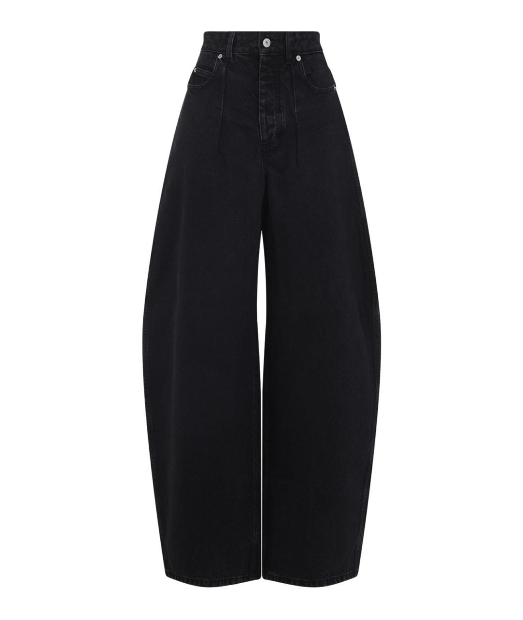 JACQUEMUS Черные хлопковые прямые джинсы, фото 1