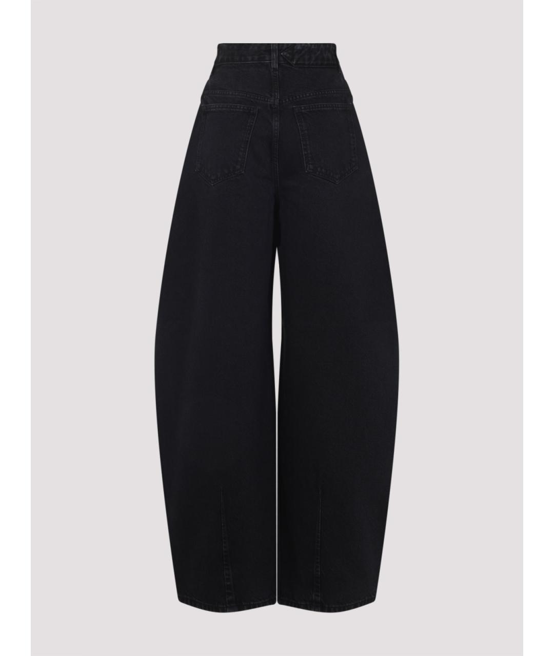JACQUEMUS Черные хлопковые прямые джинсы, фото 2