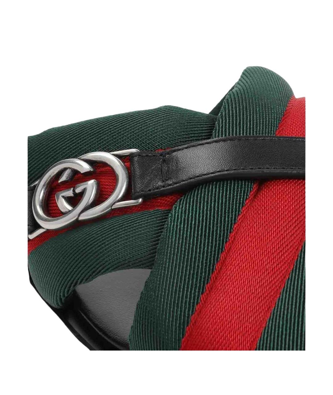 GUCCI Черные сандалии, фото 3