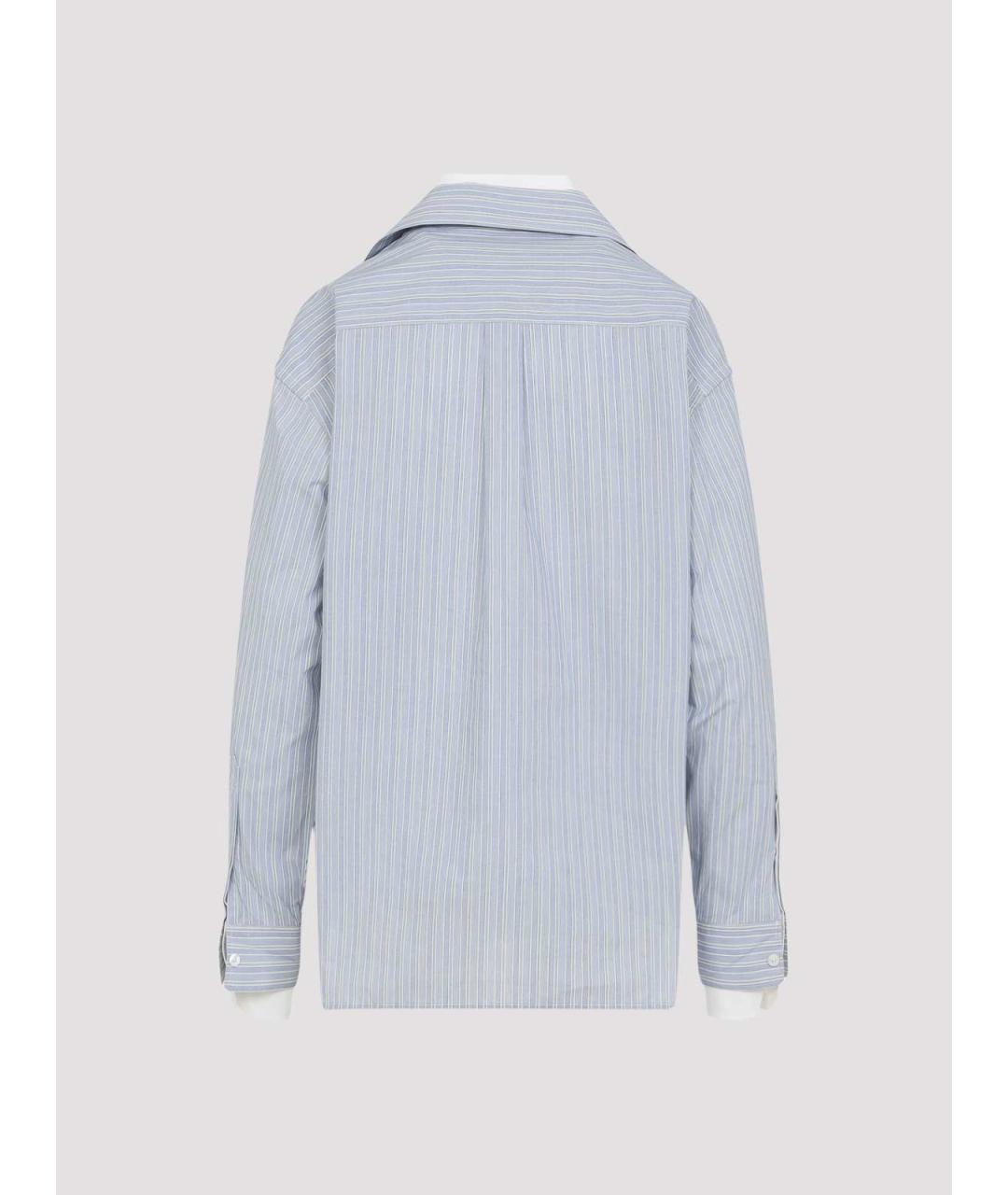 ACNE STUDIOS Голубая хлопковая рубашка, фото 2