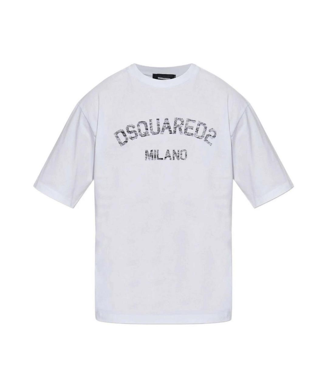 DSQUARED2 Фиолетовая хлопковая футболка, фото 1