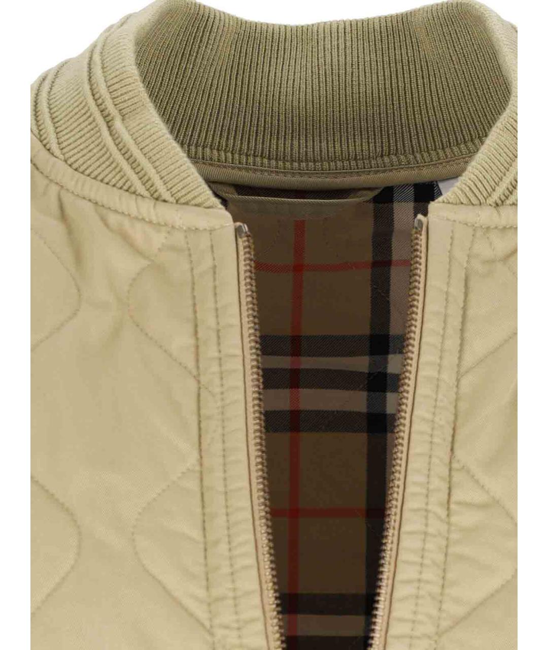 BURBERRY Бежевый хлопковый жилет, фото 5
