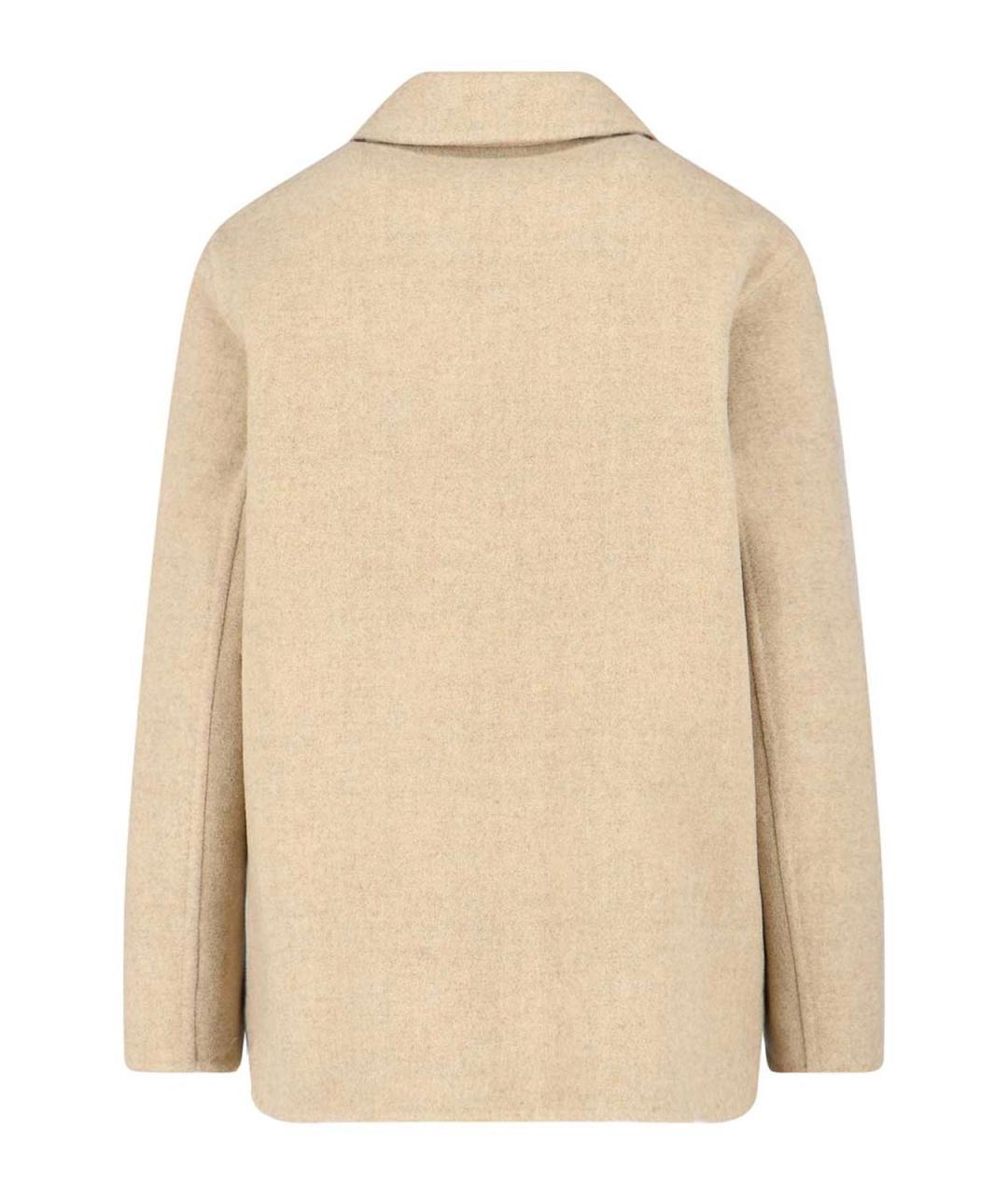 BURBERRY Бежевая шерстяная куртка, фото 2