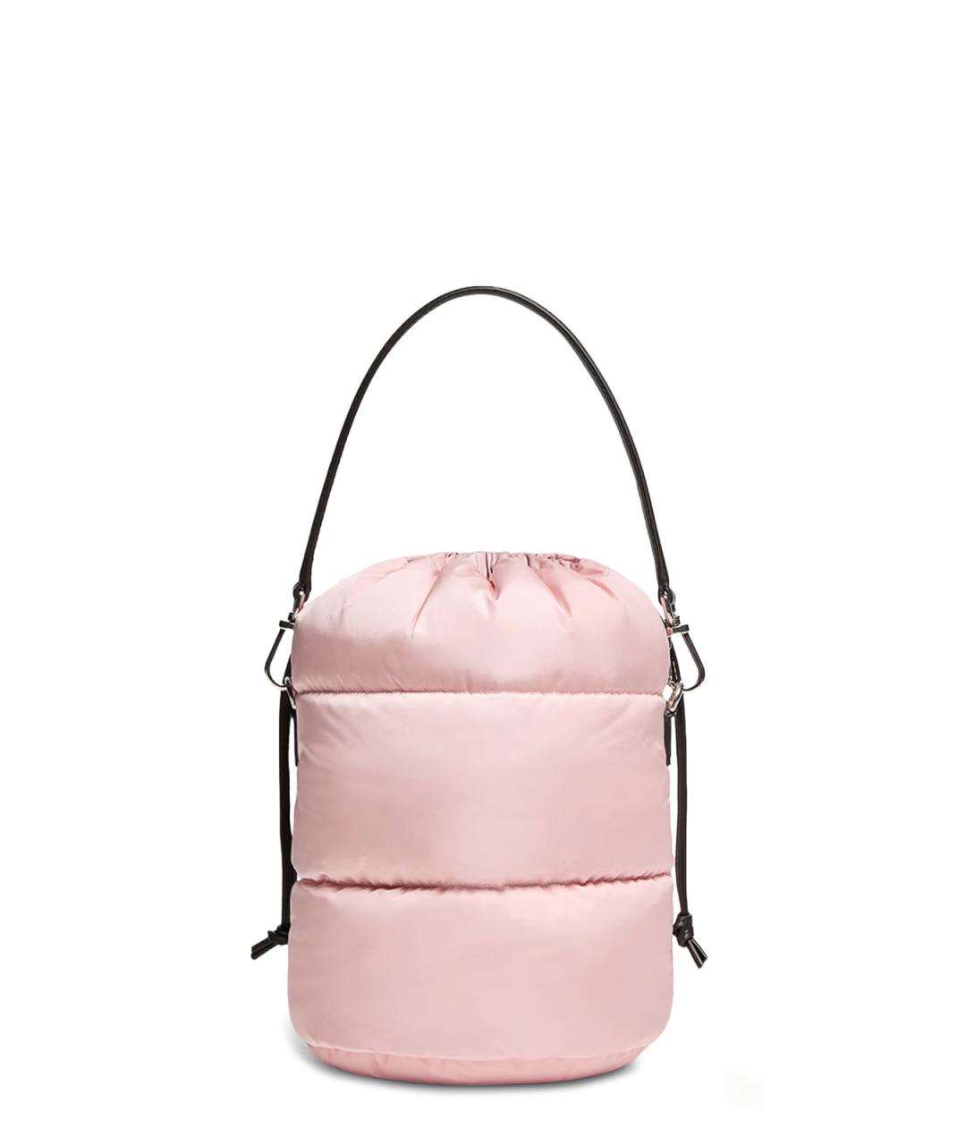 MONCLER Розовая кожаная сумка через плечо, фото 2