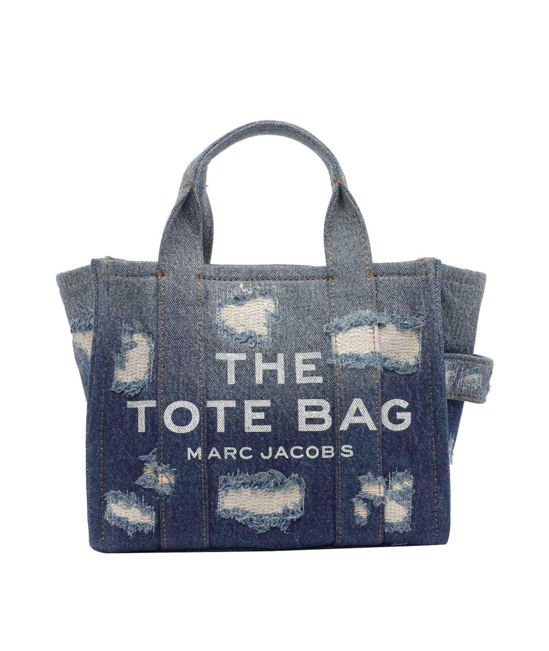 MARC JACOBS Синяя хлопковая сумка через плечо, фото 1