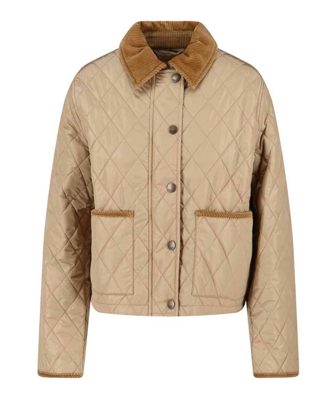 BURBERRY Бежевая бархатная куртка, фото 1