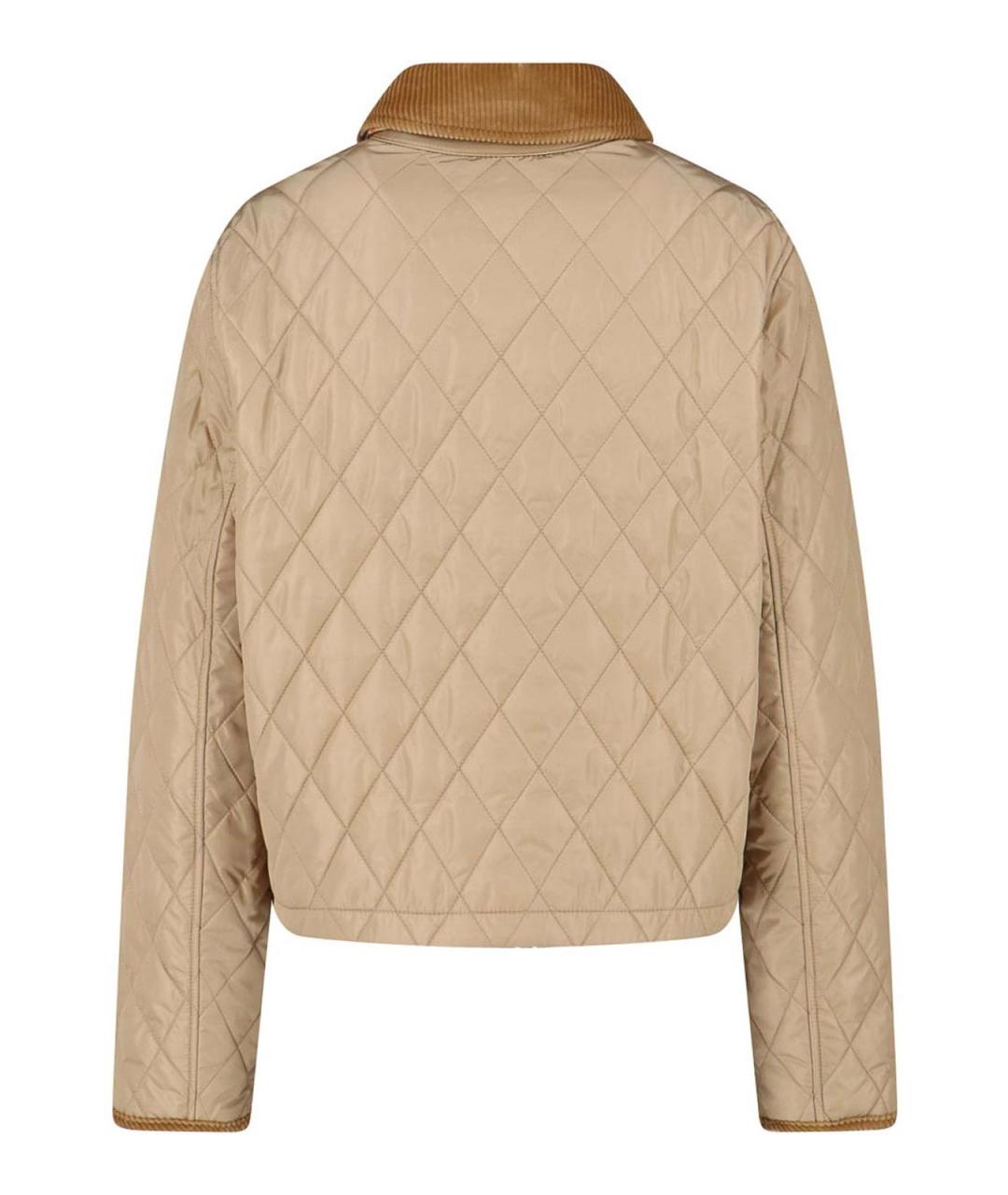 BURBERRY Бежевая бархатная куртка, фото 2