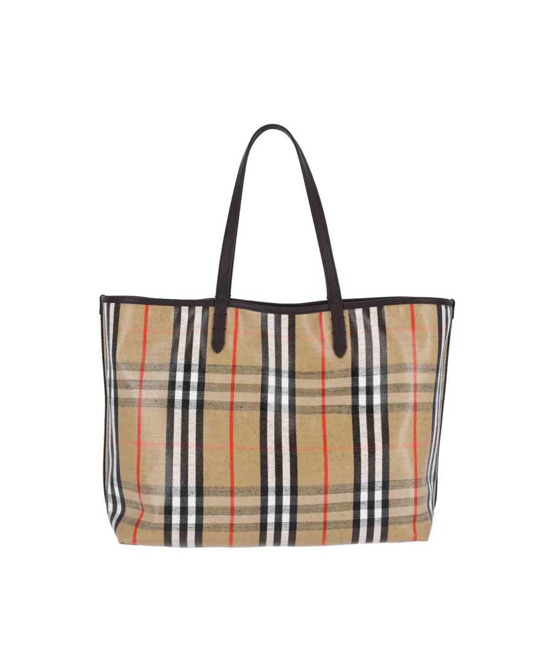 BURBERRY Бежевая хлопковая сумка тоут, фото 3