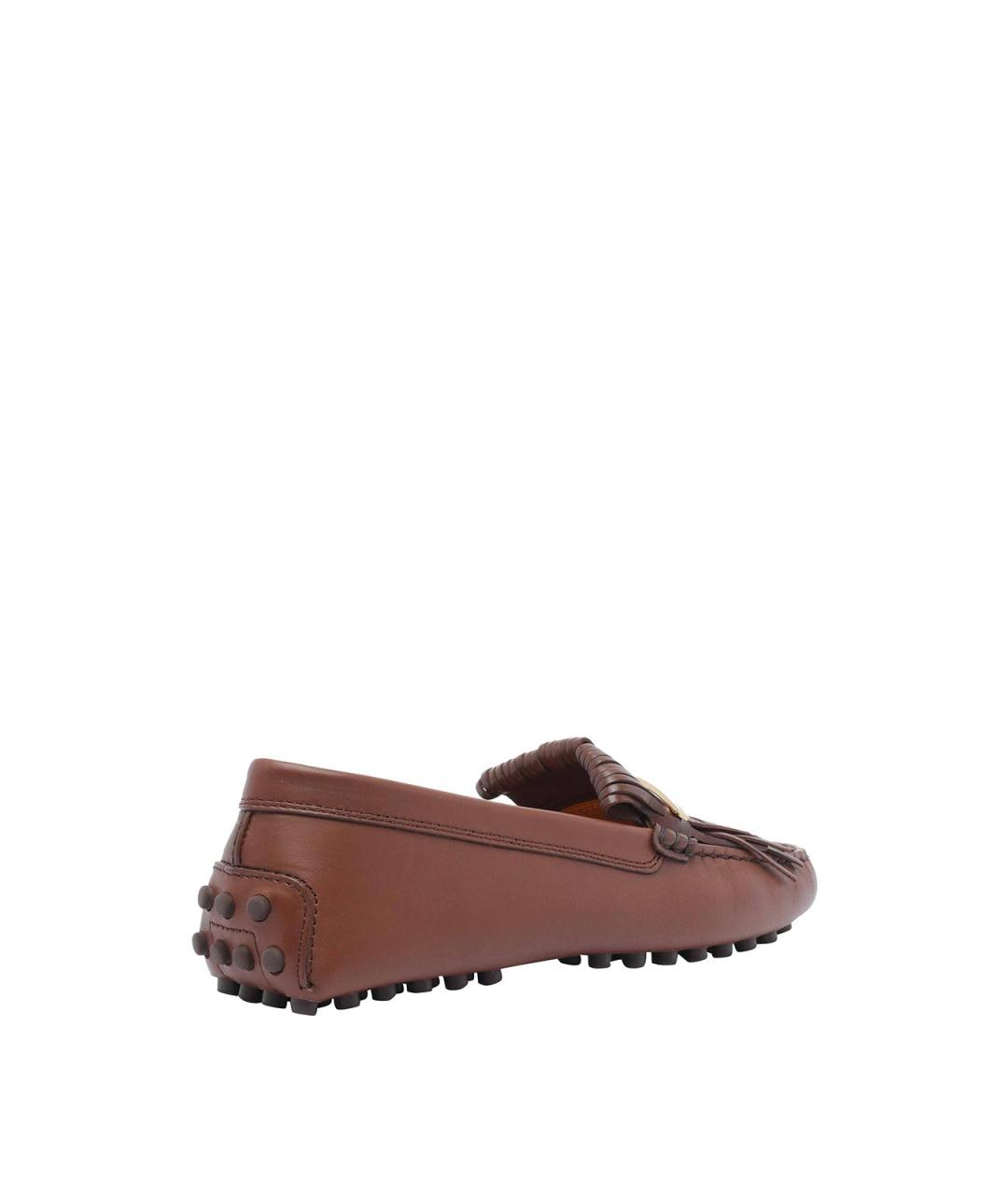 TOD'S Коричневые кожаные лоферы, фото 3