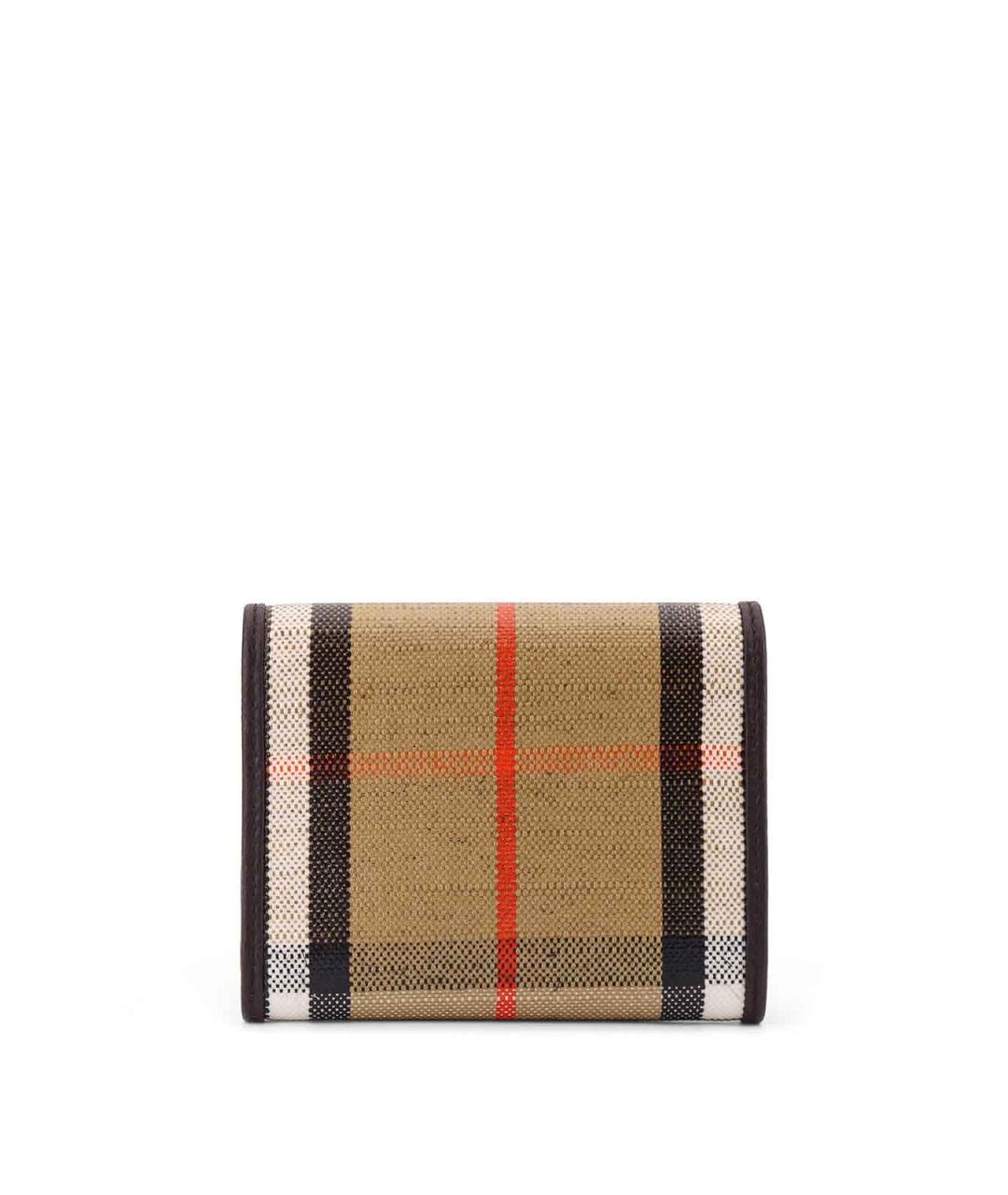 BURBERRY Бежевый кожаный кошелек, фото 2