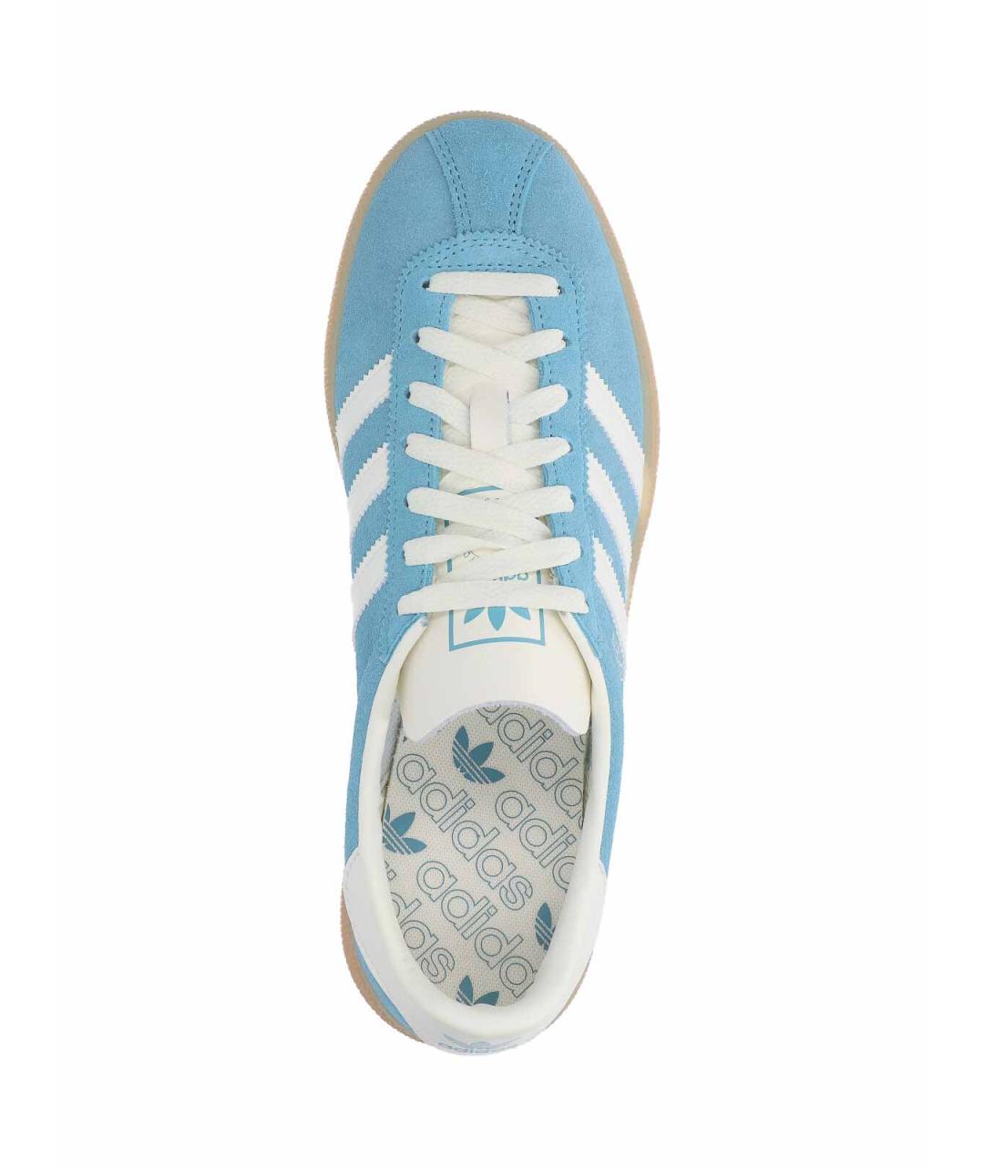 ADIDAS Голубые замшевые кеды, фото 5
