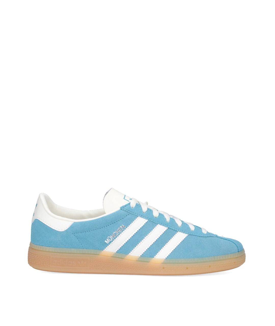 ADIDAS Голубые замшевые кеды, фото 1