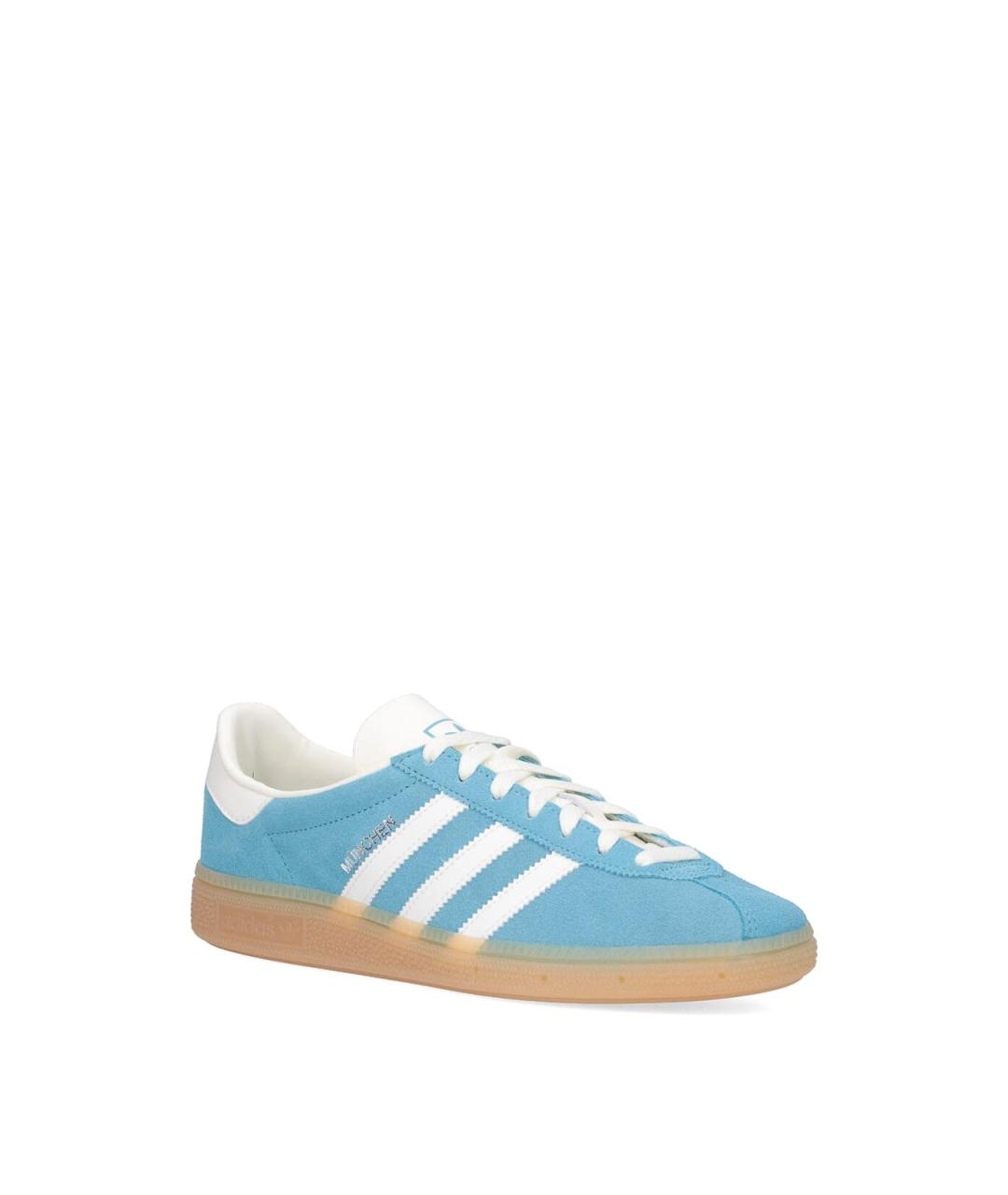 ADIDAS Голубые замшевые кеды, фото 2