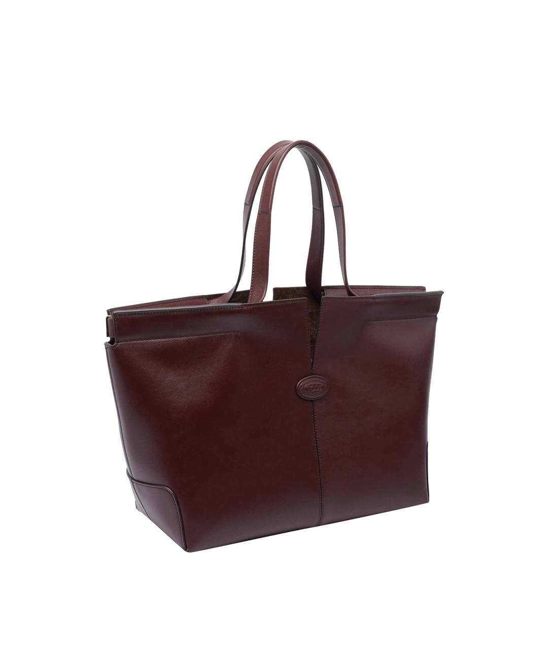 TOD'S Коричневая кожаная сумка тоут, фото 2