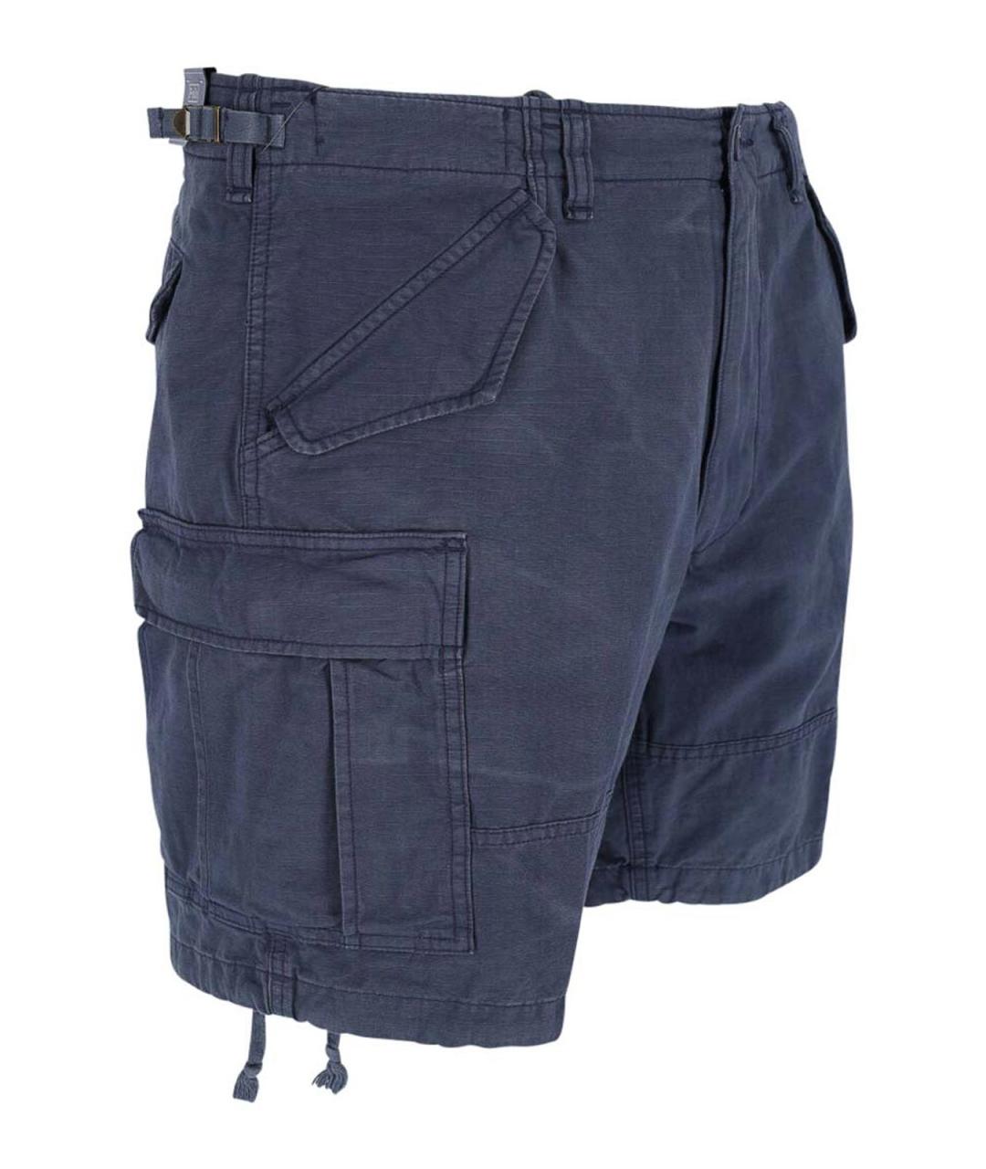 POLO RALPH LAUREN Синие хлопковые шорты, фото 3