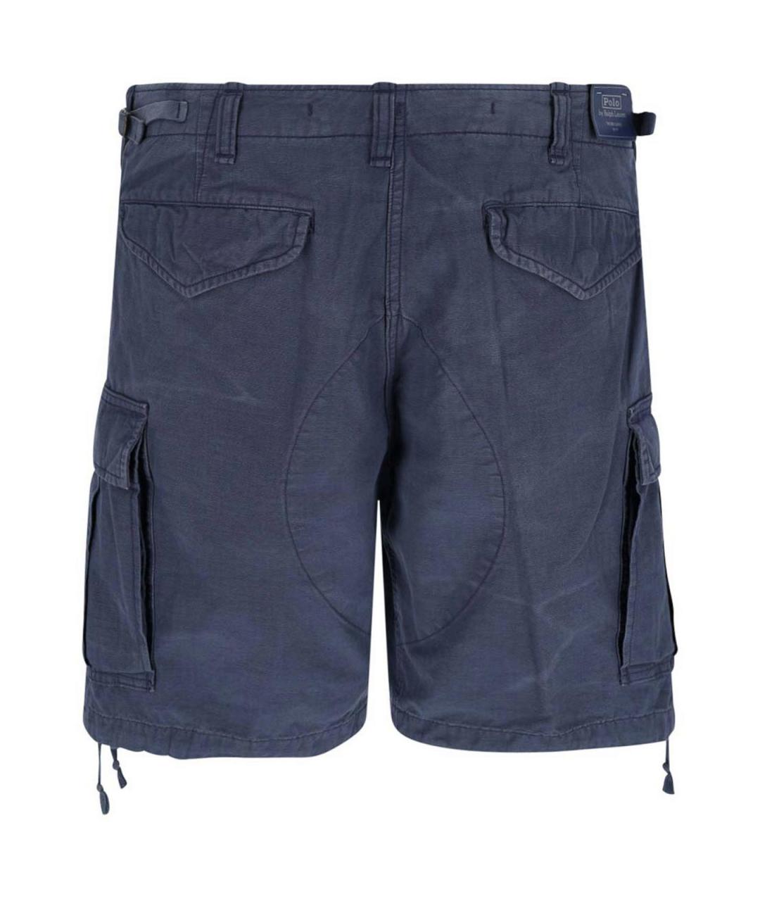 POLO RALPH LAUREN Синие хлопковые шорты, фото 2