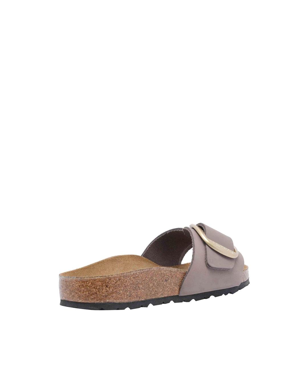 BIRKENSTOCK Бежевые кожаные шлепанцы, фото 3