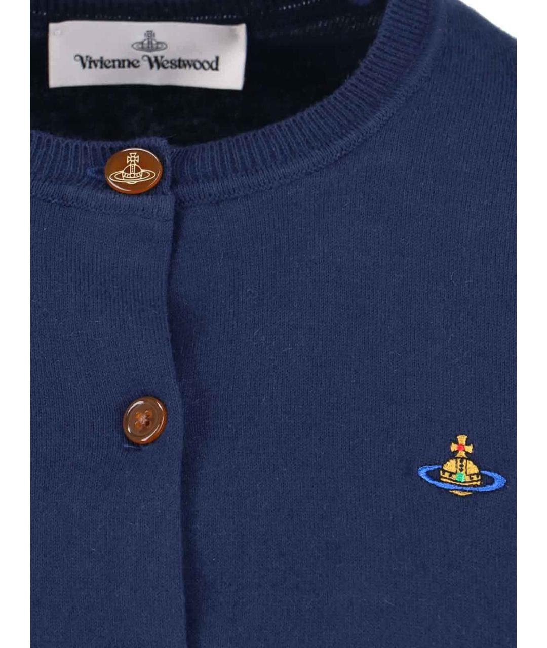 VIVIENNE WESTWOOD Синий кашемировый кардиган, фото 3