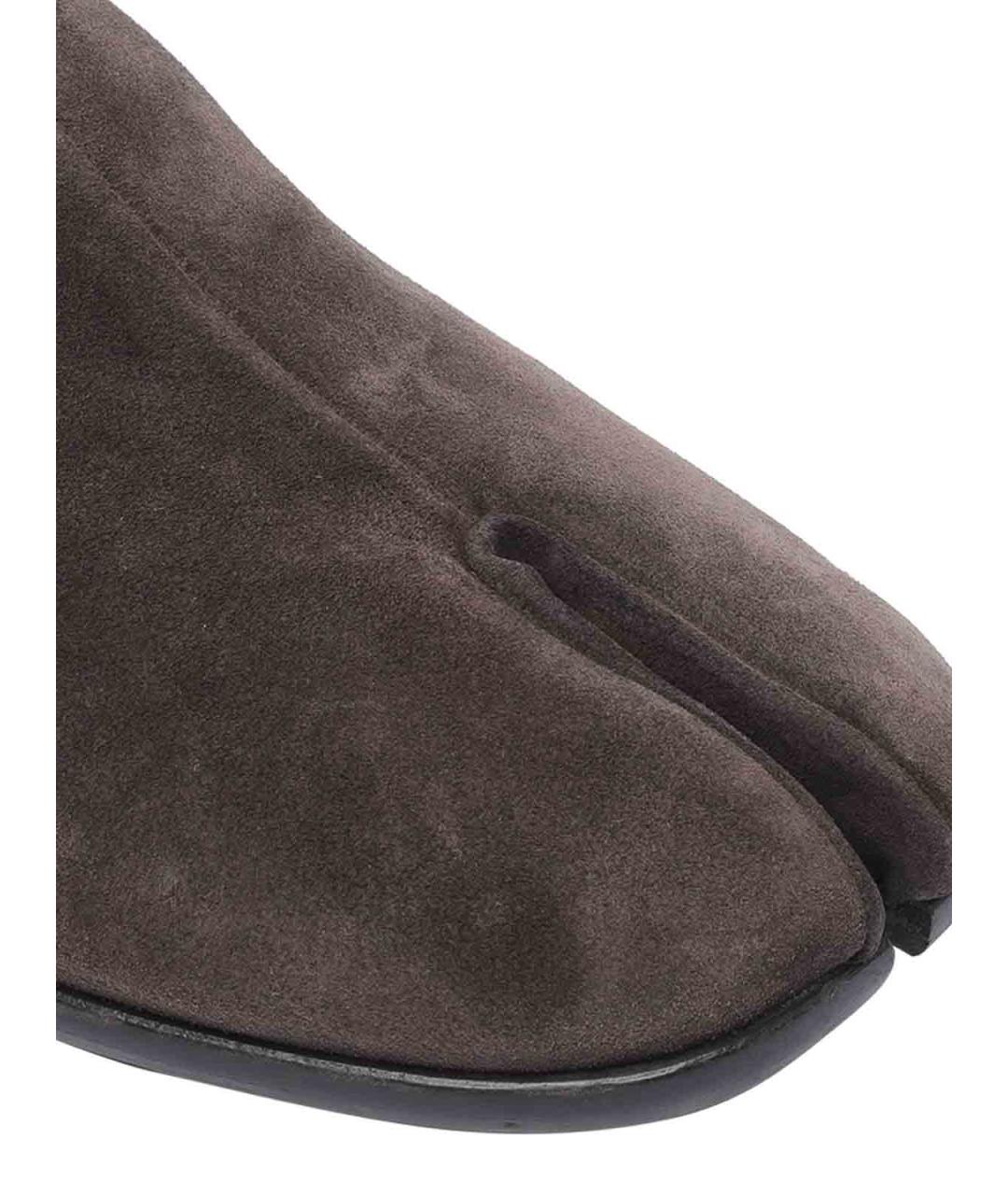 MAISON MARGIELA Коричневые замшевые туфли, фото 4