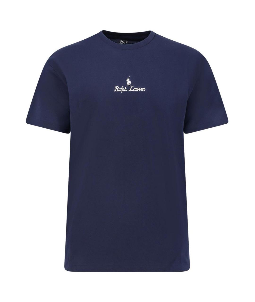 POLO RALPH LAUREN Синяя хлопковая футболка, фото 1