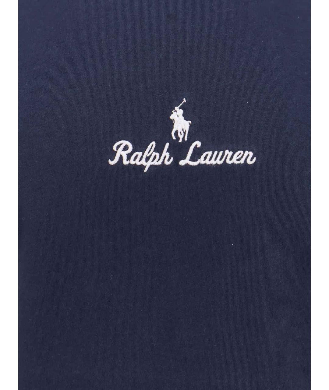 POLO RALPH LAUREN Синяя хлопковая футболка, фото 3