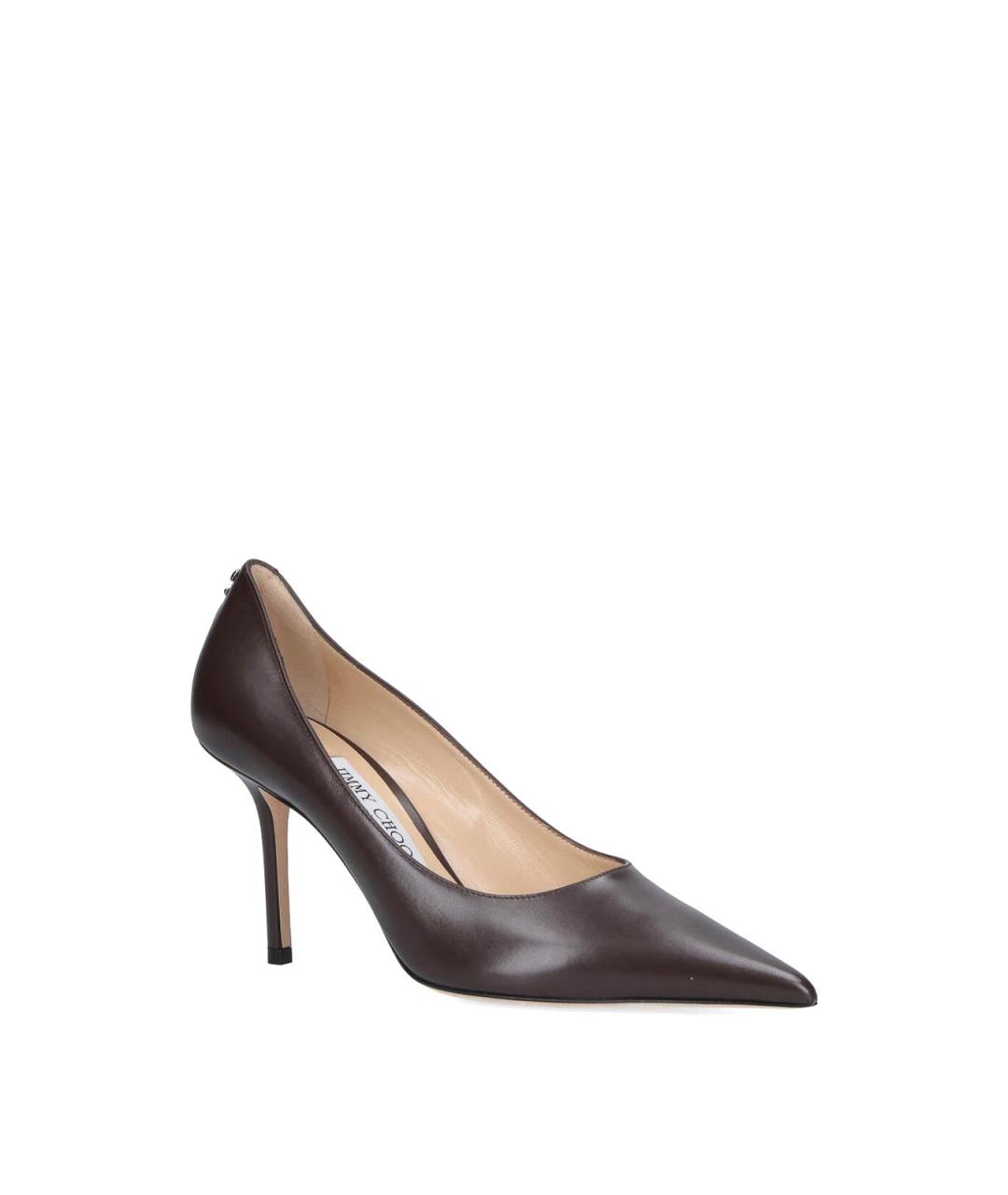 JIMMY CHOO Коричневые кожаные туфли, фото 2