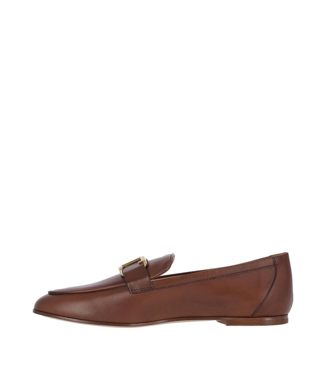 TOD'S Коричневые кожаные лоферы, фото 3