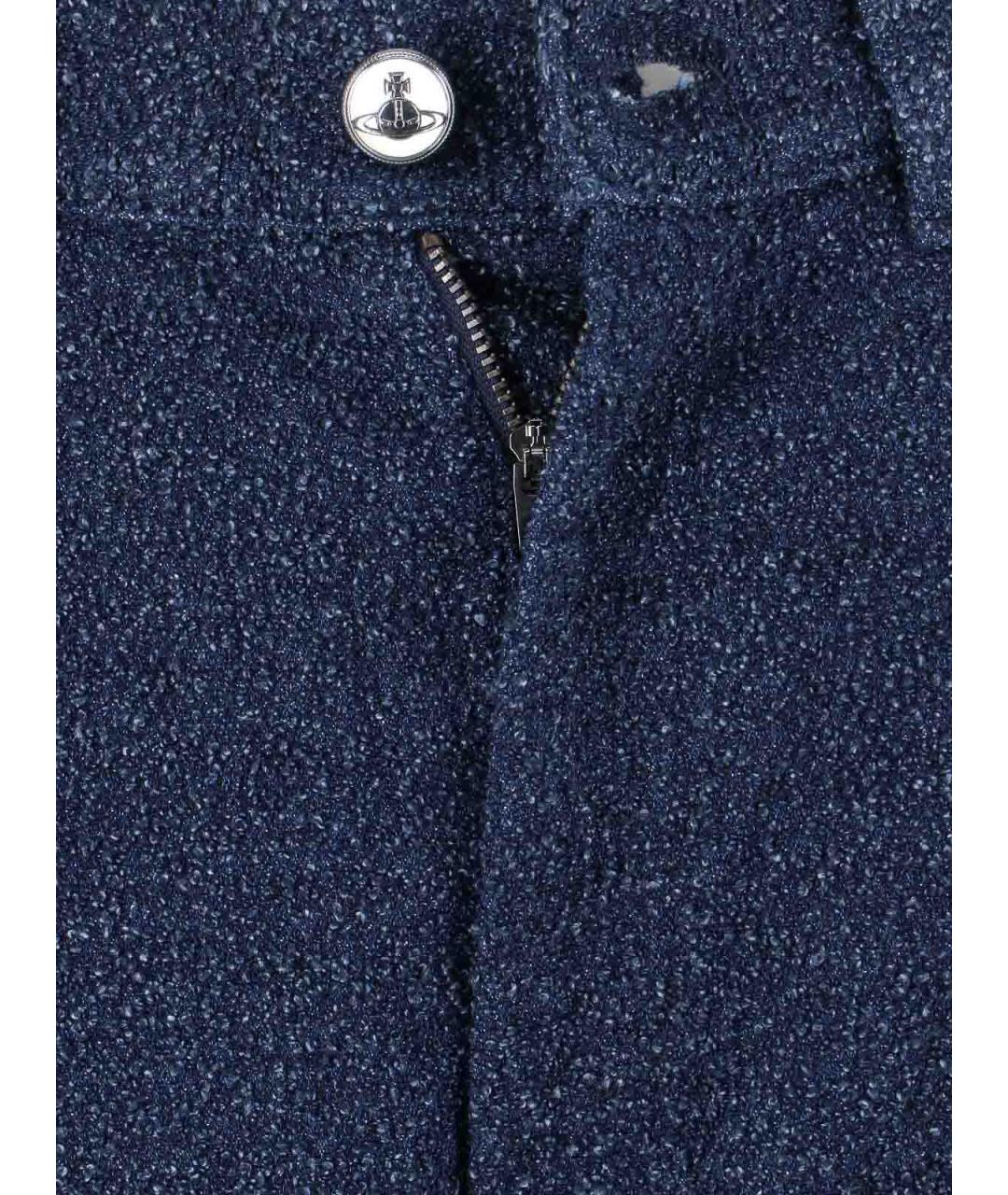 VIVIENNE WESTWOOD Синие хлопковые повседневные брюки, фото 5