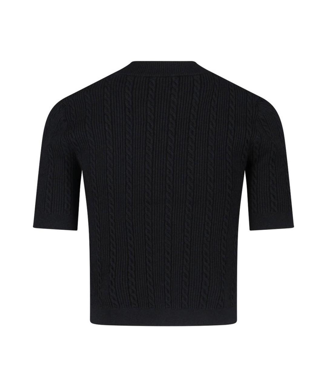 BALMAIN Черный вискозный джемпер / свитер, фото 2